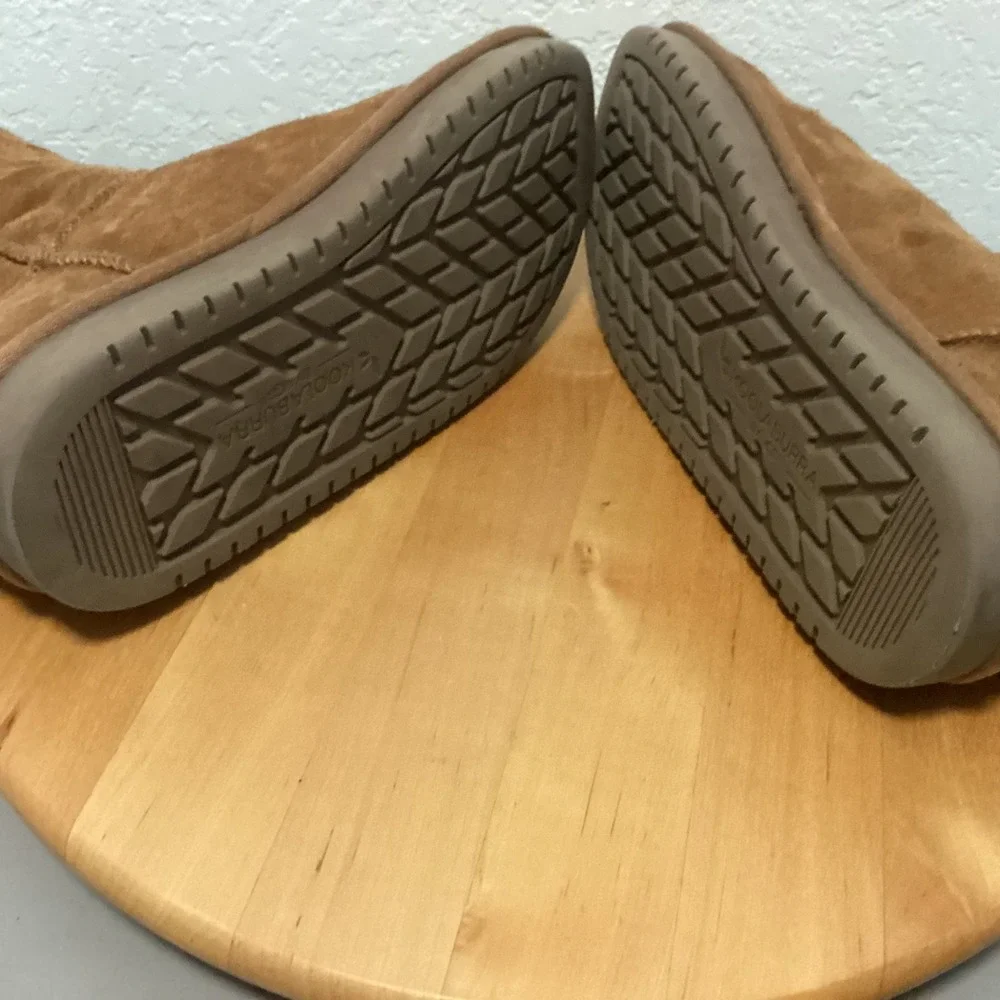 Koolaburra by UGG Victoria‎ Chestnut Suede Bow Boots Kids Size 4 101233K